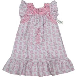 NWT Six Honeybees Size 6 Pink Cowboy Dress